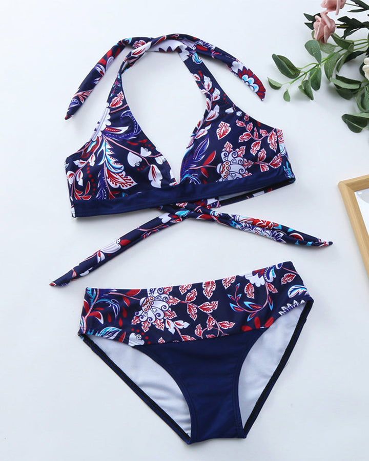 Rima - Bikini Set with floral pattern