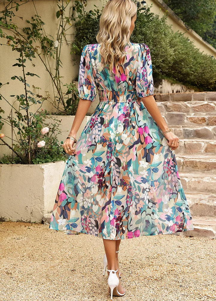 CHELSEA - Floral Midi Dress