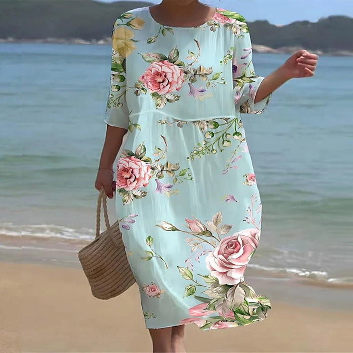 Lani - Sunset Flower Dress