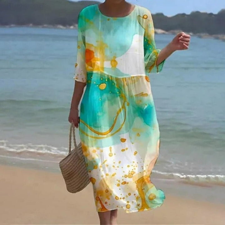 Lani - Sunset Flower Dress