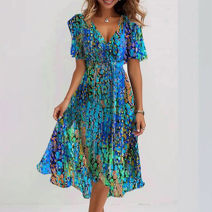 Kaia - Breezy Blue Midi Dress