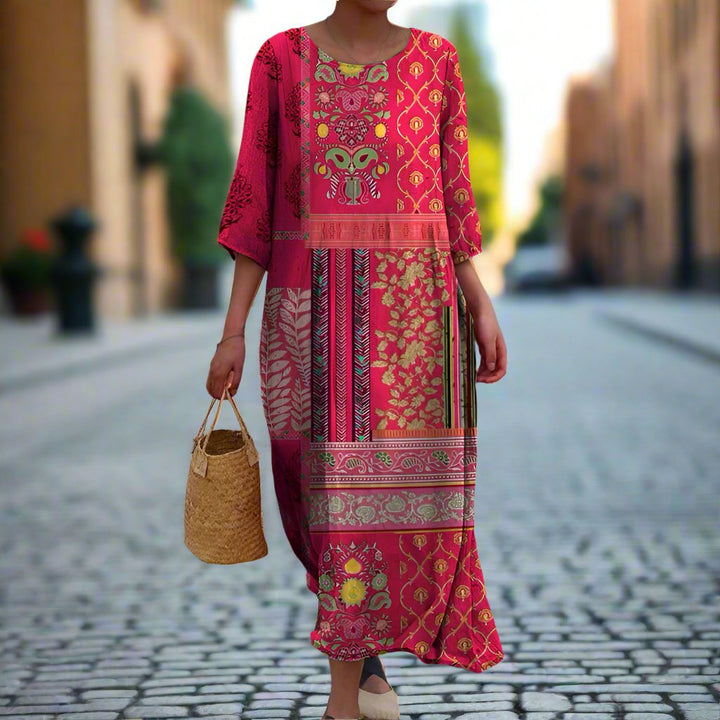 Adeline - Flowy Ethnic Dress