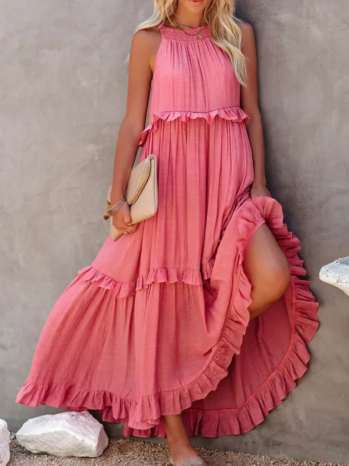 Mere - Halter Ruffle Dress