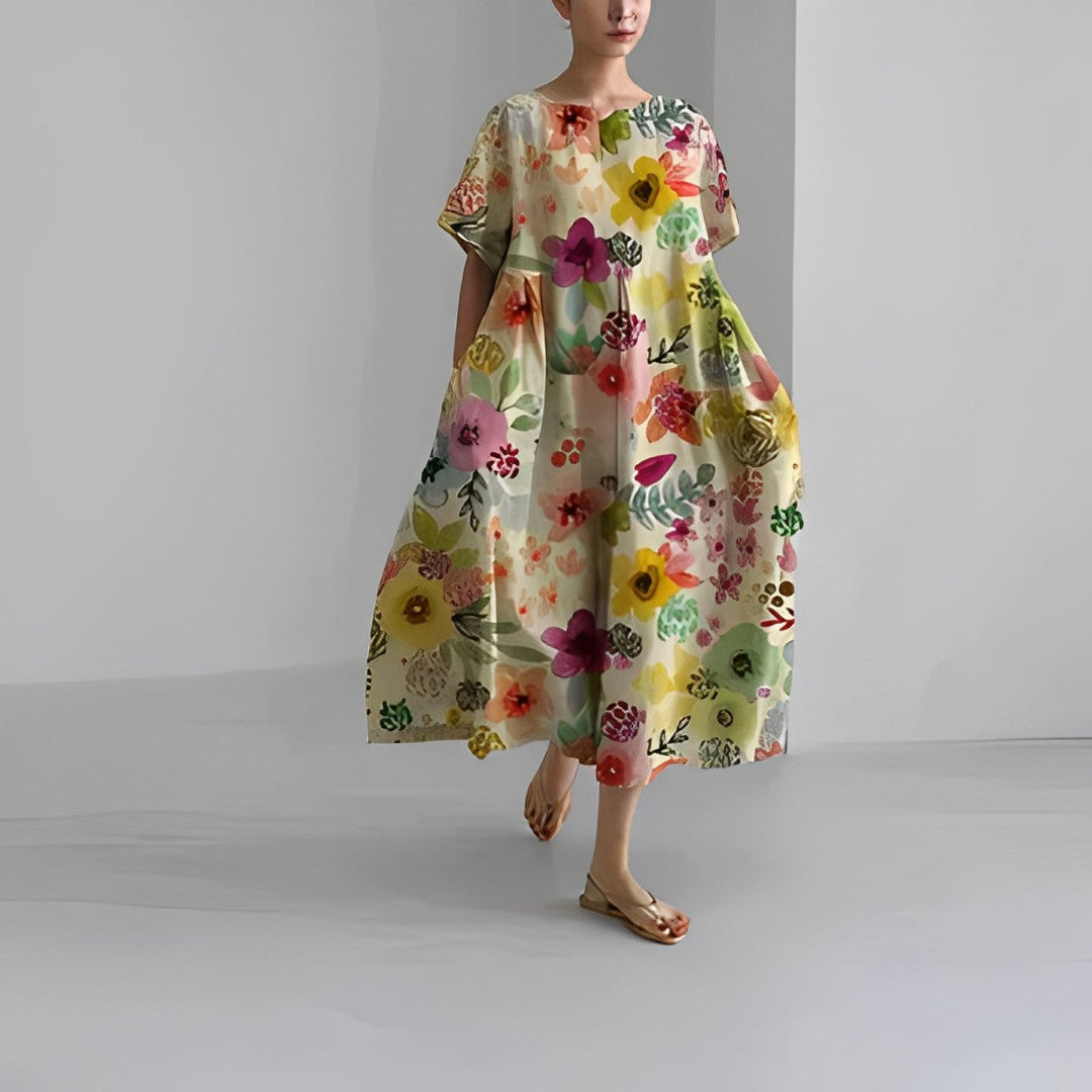 Ihi - Boho Floral Spring Dress