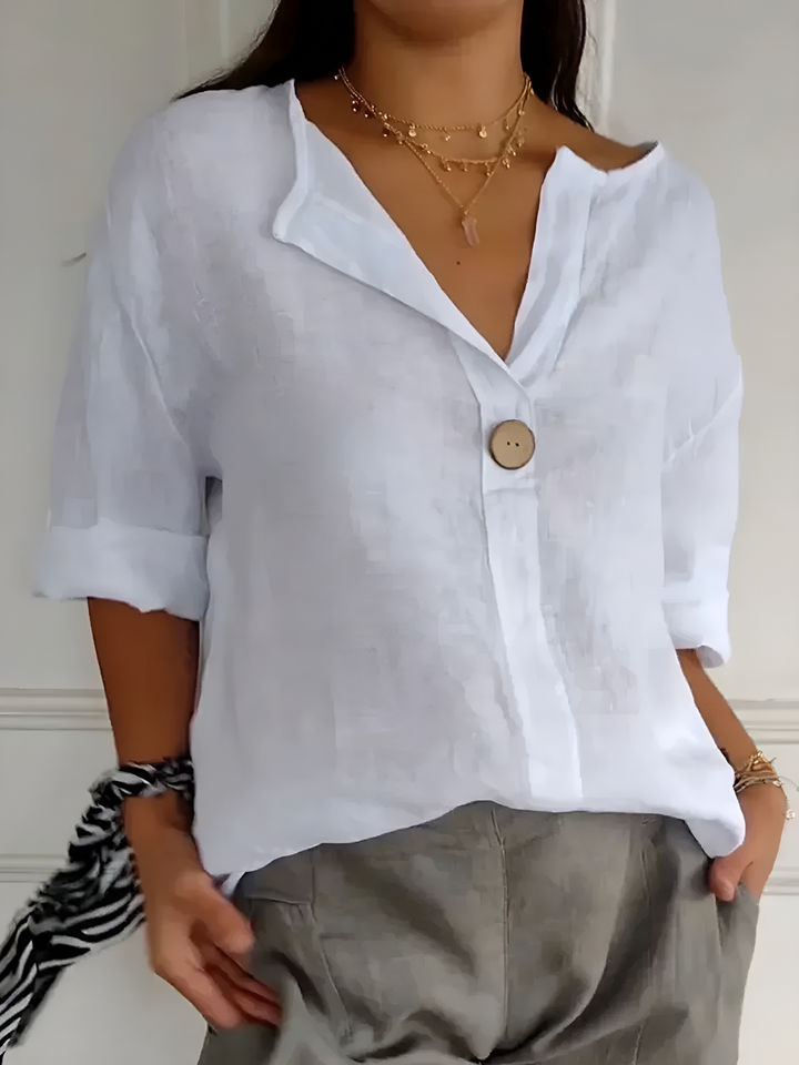 Mia™ | Casual V-neck Blouse