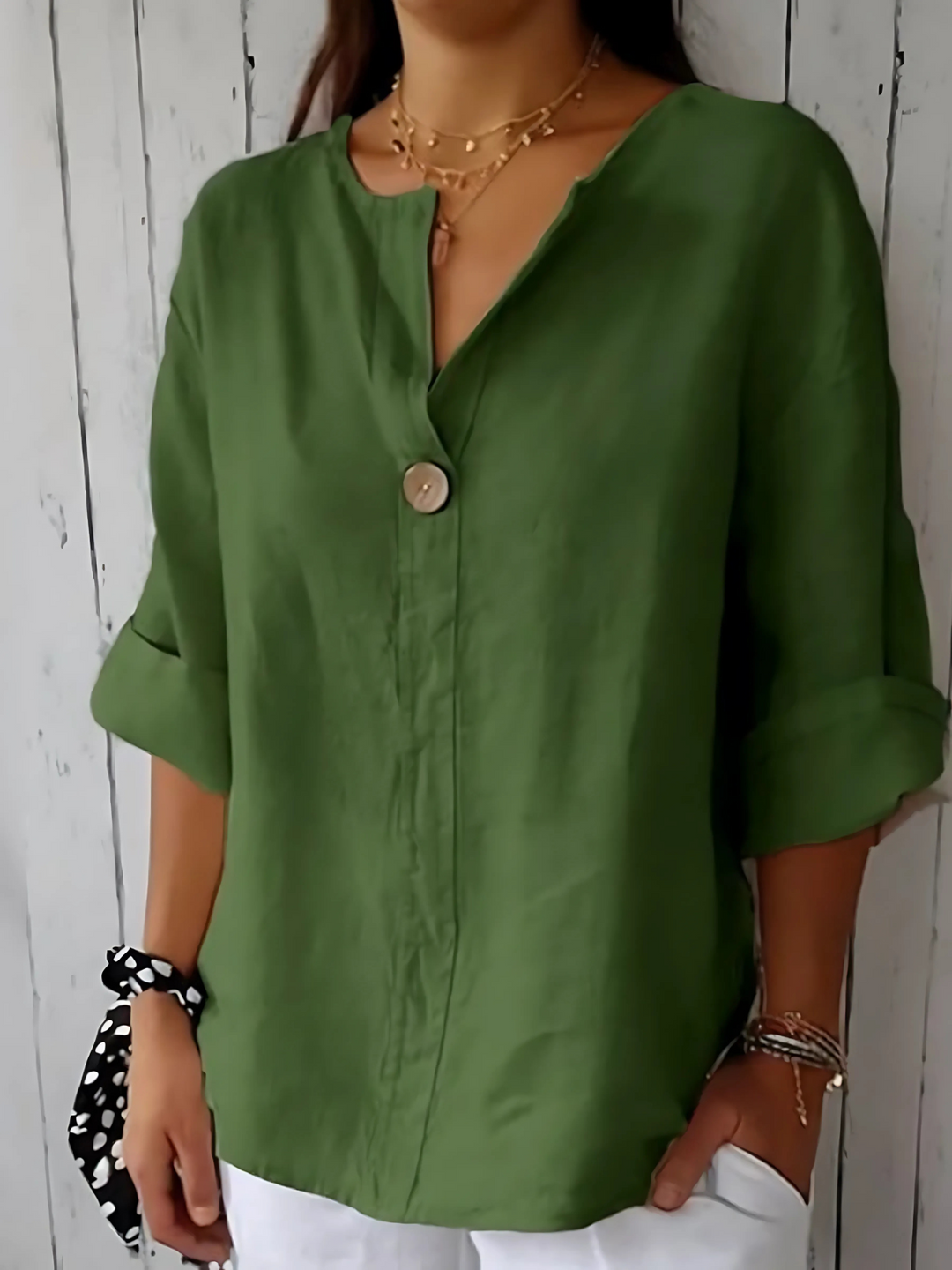 Mia™ | Casual V-neck Blouse